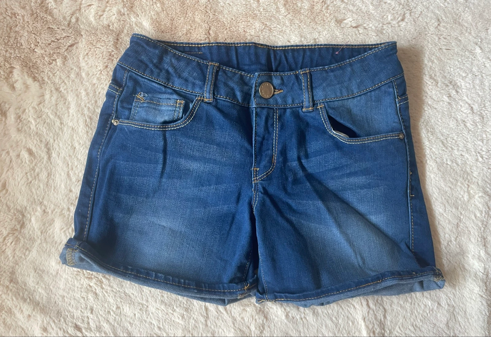 Pantalón corto vaquero Zara Kids azul 9-10 años (140 cm)